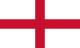 英格兰国旗，白底红色十字